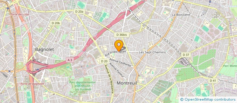 localisation de l'entreprise SCI KOYA TEN ' SHI à MONTREUIL