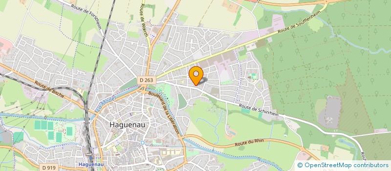 localisation de l'entreprise SCI KOZEL  HAGUENAU