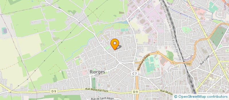 localisation de l'entreprise SCI KP à RIORGES