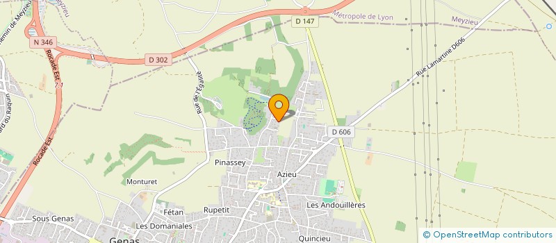 localisation de l'entreprise SCI KP DIEM  GENAS