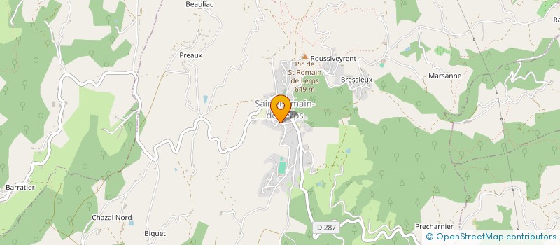 localisation de l'entreprise SCI KPAG  SAINT-ROMAIN-DE-LERPS