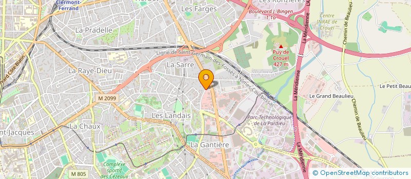 localisation de l'entreprise SCI KPDP  CLERMONT-FERRAND