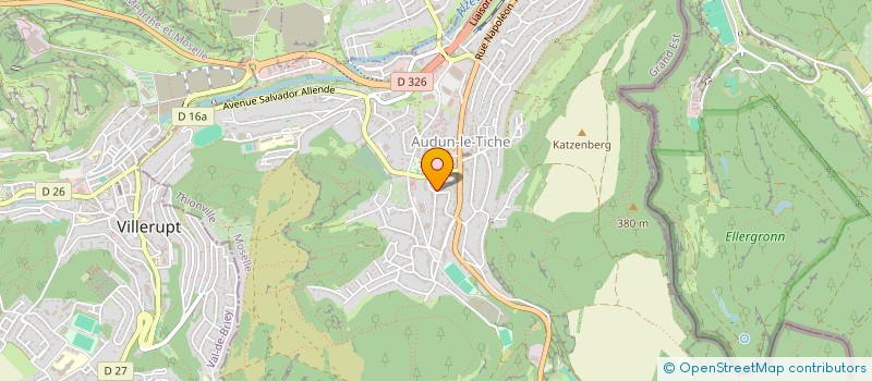 localisation de l'entreprise SCI KPF à AUDUN-LE-TICHE