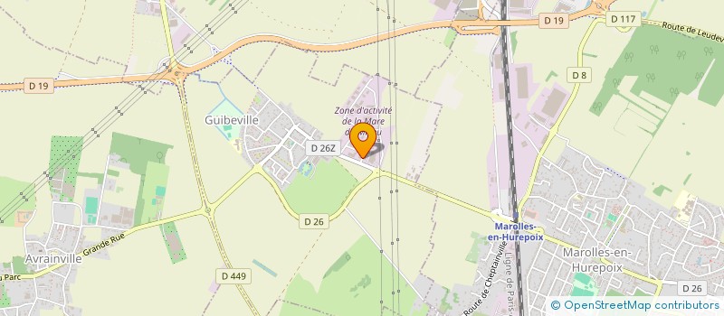 localisation de l'entreprise SCI KPITAL IMMO 2 à GUIBEVILLE