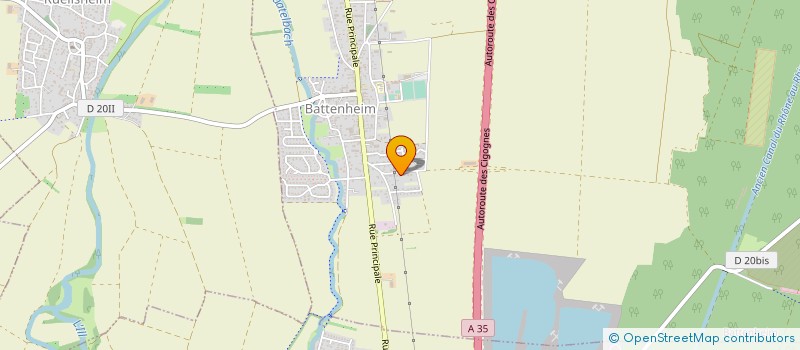 localisation de l'entreprise SCI KPLC  BATTENHEIM