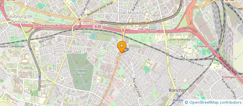 localisation de l'entreprise SCI KPM  FACHES-THUMESNIL