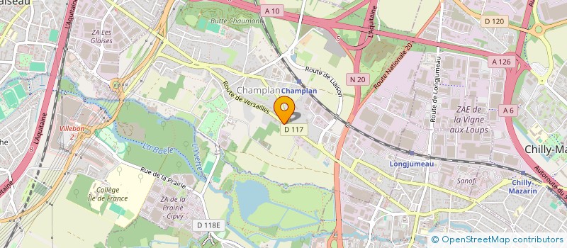 localisation de l'entreprise SCI KPMB  CHAMPLAN