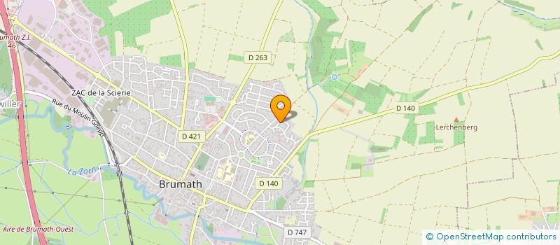 localisation de l'entreprise SCI KQUATRE  BRUMATH