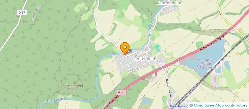 localisation de l'entreprise SCI KR  LEUTENHEIM
