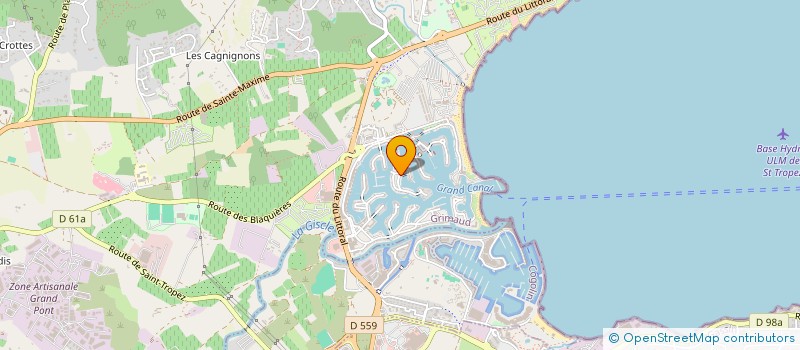 localisation de l'entreprise SCI KR IMMOBILIEN à GRIMAUD