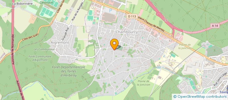 localisation de l'entreprise SCI KRAC  CHAMBOURCY