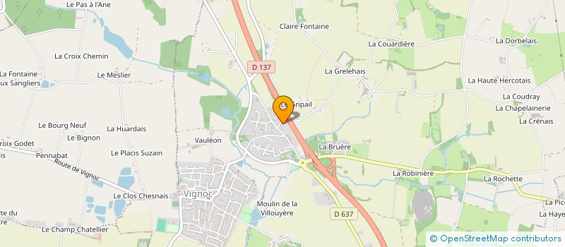 localisation de l'entreprise SCI KRAIMIA/GODARD  VIGNOC