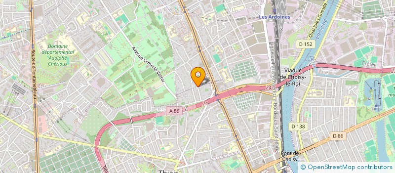 localisation de l'entreprise SCI KRAJINA  VITRY-SUR-SEINE