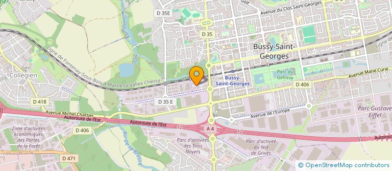 localisation de l'entreprise SCI KRAN DOUANG  BUSSY-SAINT-GEORGES