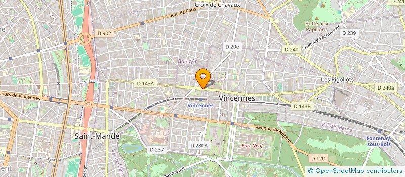 localisation de l'entreprise SCI KRAP à VINCENNES