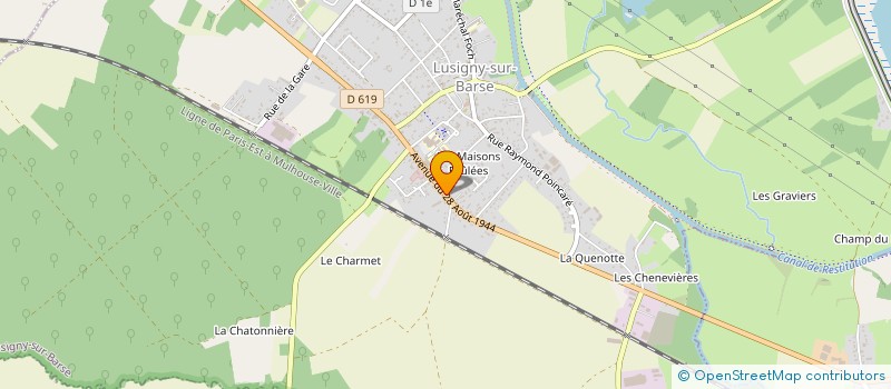 localisation de l'entreprise SCI KRAPO à LUSIGNY-SUR-BARSE