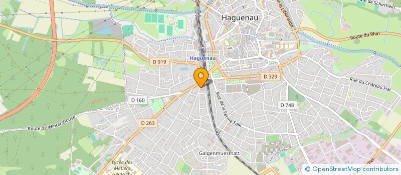 localisation de l'entreprise SCI KRAUTH  HAGUENAU