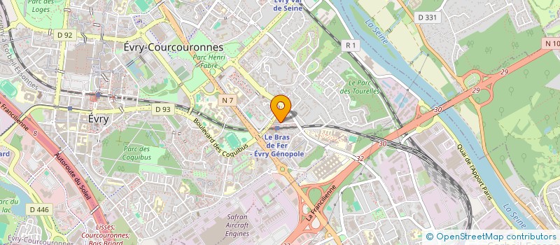 localisation de l'entreprise SCI KRD IMMOBILIER à EVRY-COURCOURONNES