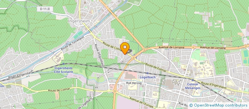 localisation de l'entreprise SCI KRDBN  INGERSHEIM