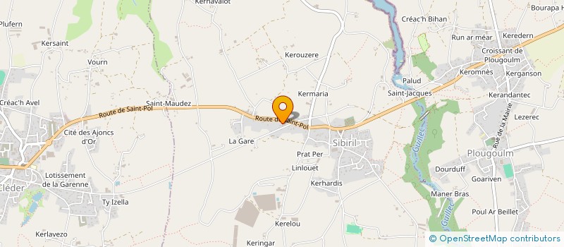 localisation de l'entreprise SCI KREIZ AN AHEL  SIBIRIL