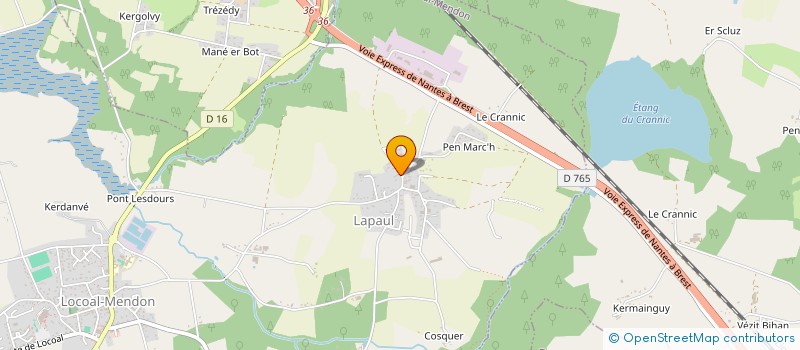 localisation de l'entreprise SCI KREIZKER  LOCOAL-MENDON