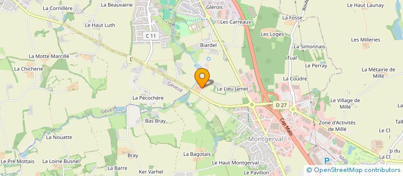 localisation de l'entreprise SCI KREM  LA MEZIERE