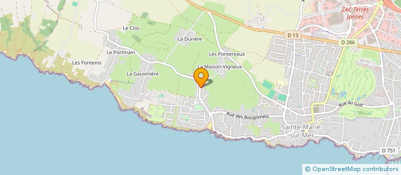 localisation de l'entreprise SCI KRETZSCHMAR PENHOET  PORNIC