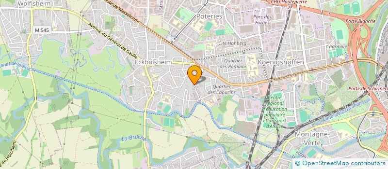 localisation de l'entreprise SCI KREUZMATT  ECKBOLSHEIM