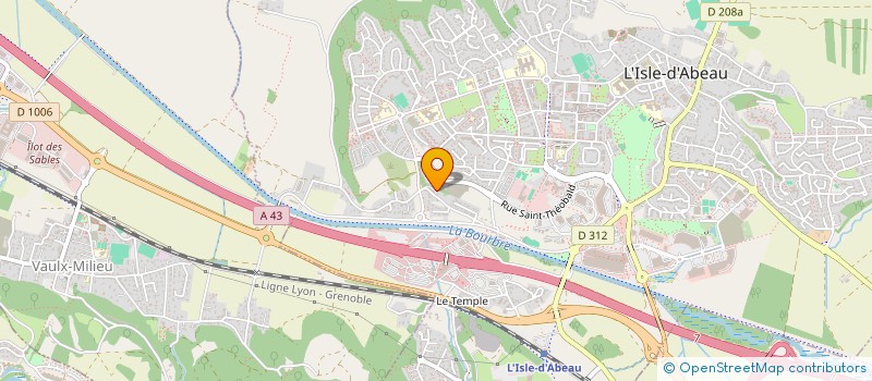 localisation de l'entreprise SCI KRI IMMO  L'ISLE-D'ABEAU