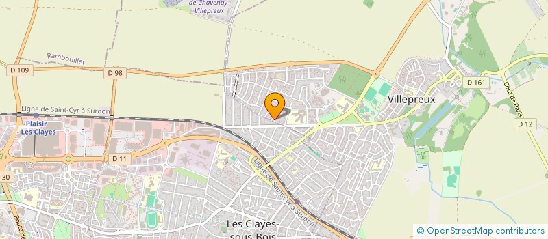 localisation de l'entreprise SCI KRIER  VILLEPREUX