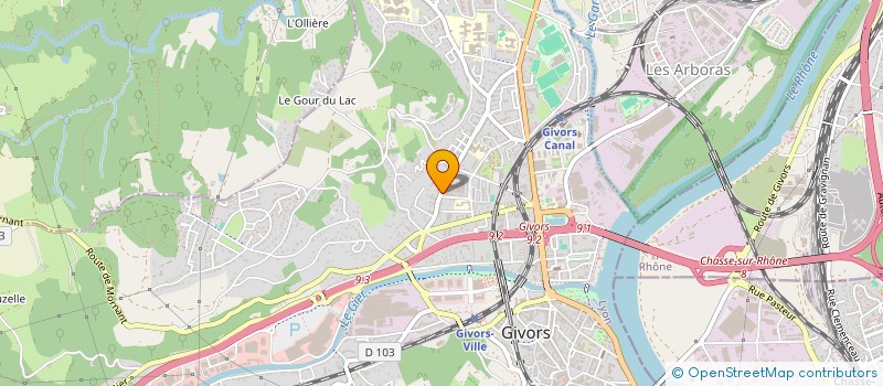 localisation de l'entreprise SCI KRIER  GIVORS