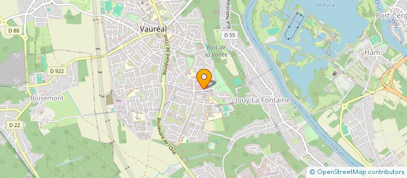 localisation de l'entreprise SCI KRIER-MULLER  VAUREAL