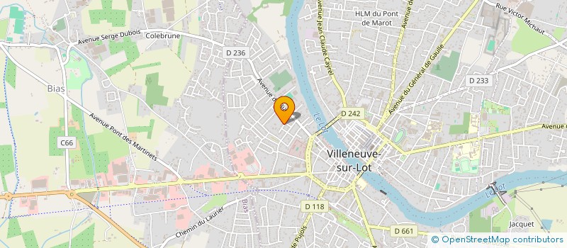 localisation de l'entreprise SCI KRIKABEFI  VILLENEUVE SUR LOT