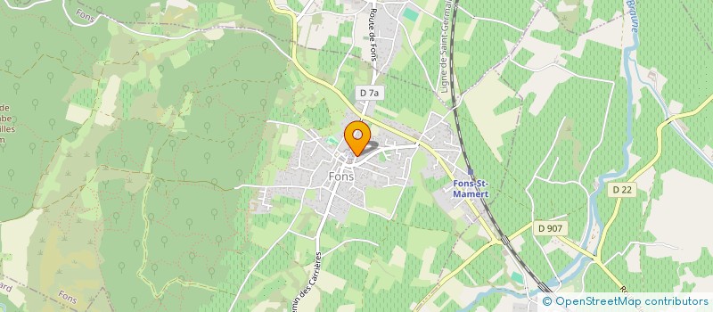 localisation de l'entreprise SCI KRIS  FONS