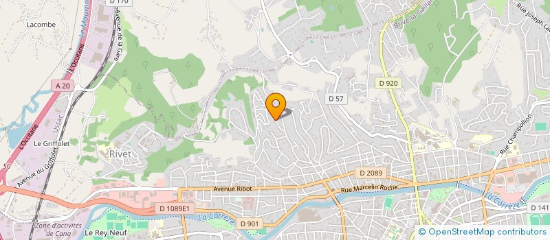 localisation de l'entreprise SCI KRIS  BRIVE-LA-GAILLARDE