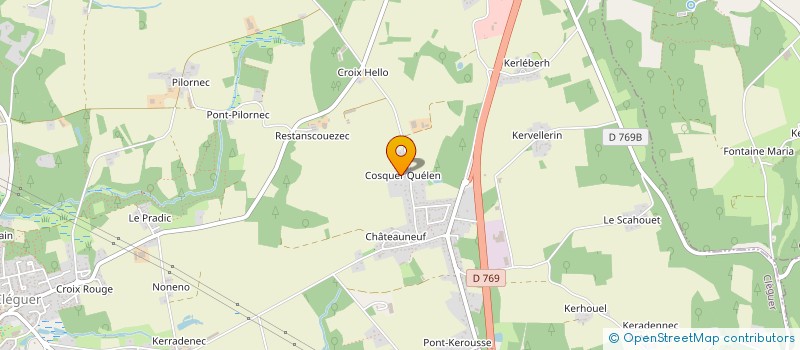 localisation de l'entreprise SCI KRISADEN  CLEGUER