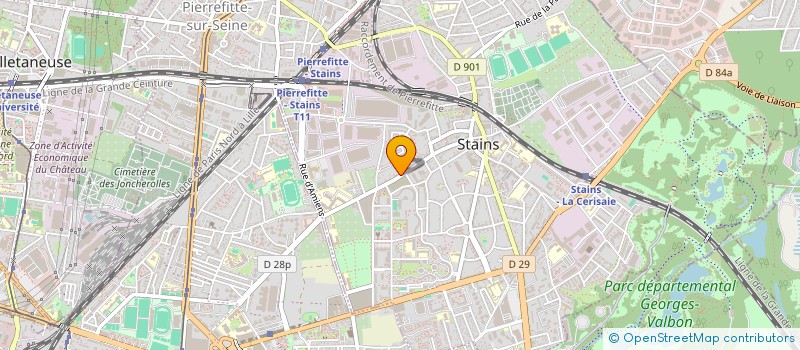 localisation de l'entreprise SCI KRISHNA  STAINS