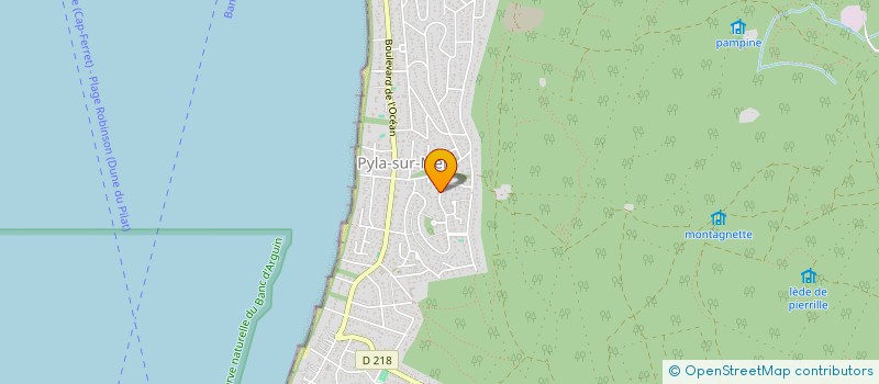 localisation de l'entreprise SCI KRISTAD à LA TESTE-DE-BUCH