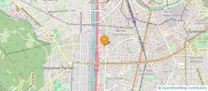 localisation de l'entreprise SCI KRISTEL  GRENOBLE