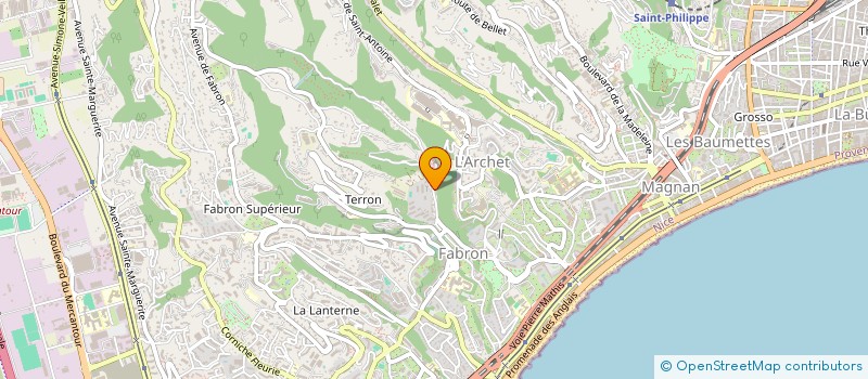 localisation de l'entreprise SCI KRISTELL à NICE