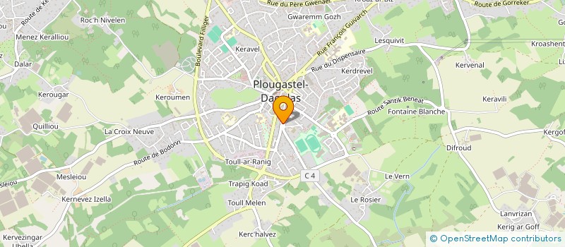 localisation de l'entreprise SCI KROAZ MEZALIOU  PLOUGASTEL-DAOULAS