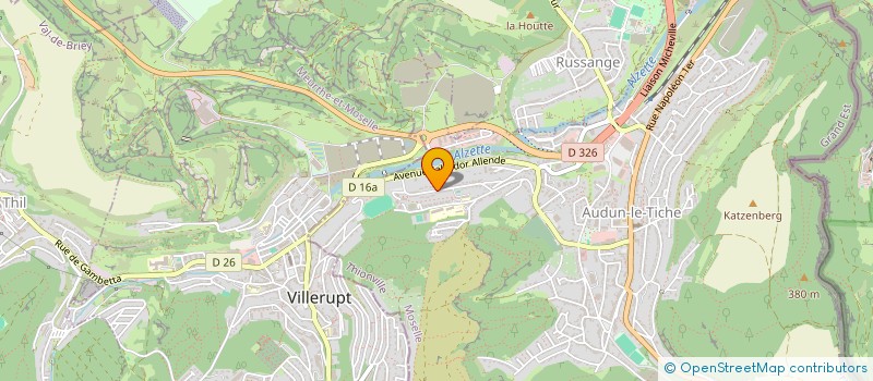 localisation de l'entreprise SCI KRST  AUDUN-LE-TICHE