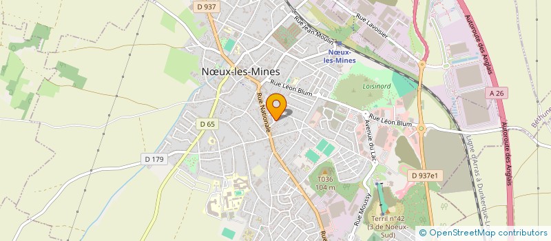 localisation de l'entreprise SCI KRUGER  NUX-LES-MINES