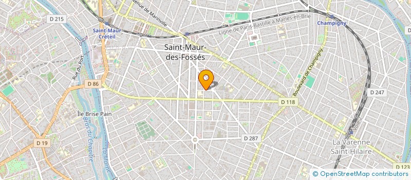 localisation de l'entreprise SCI KRUGER MARTIN à SAINT-MAUR-DES-FOSSES