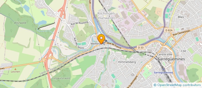 localisation de l'entreprise SCI KRUTTEN à SARREGUEMINES