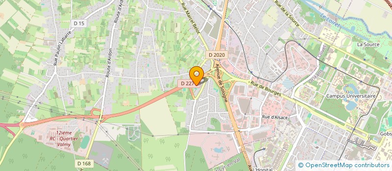 localisation de l'entreprise SCI KRY à OLIVET