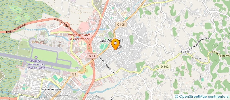 localisation de l'entreprise SCI KRYSTAL  LES ABYMES