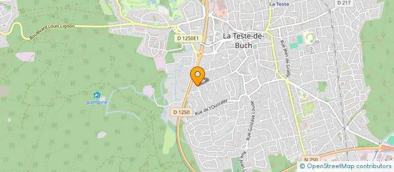 localisation de l'entreprise SCI KRYSTEL à LA TESTE-DE-BUCH