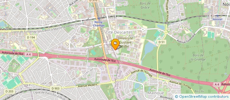 localisation de l'entreprise SCI KS  CHAMPS-SUR-MARNE