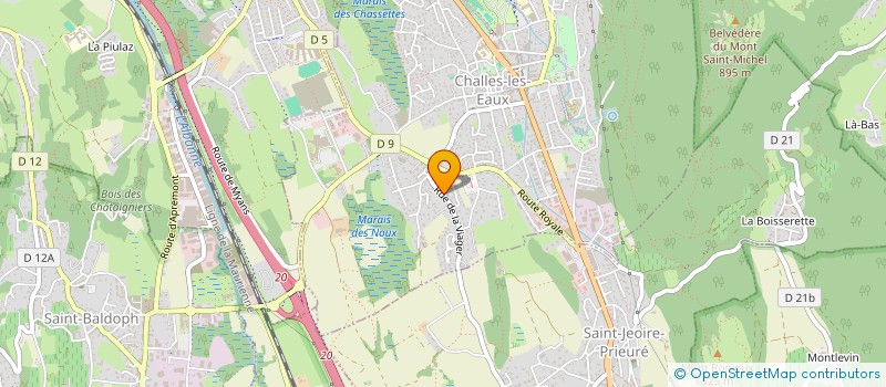 localisation de l'entreprise SCI KS-MAT  CHALLES-LES-EAUX